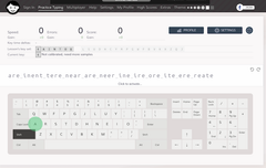 The keybr.com typing trainer